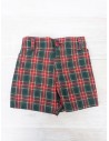 short cuadros rojos y verdes
