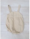 enterizo beige de lino