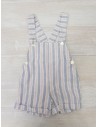 enterizo de short rayas azules y rojas