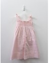 vestido textura rosada, punto en pecho, con calzon