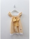 vestido rayas mostazas