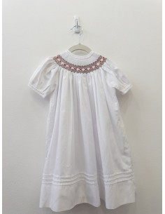 vestido blanco con cuello navidad