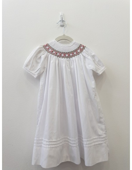 vestido blanco con cuello navidad