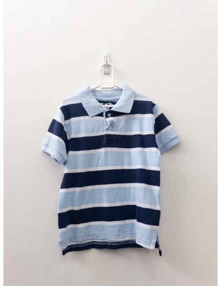 polo rayas azules y celestes