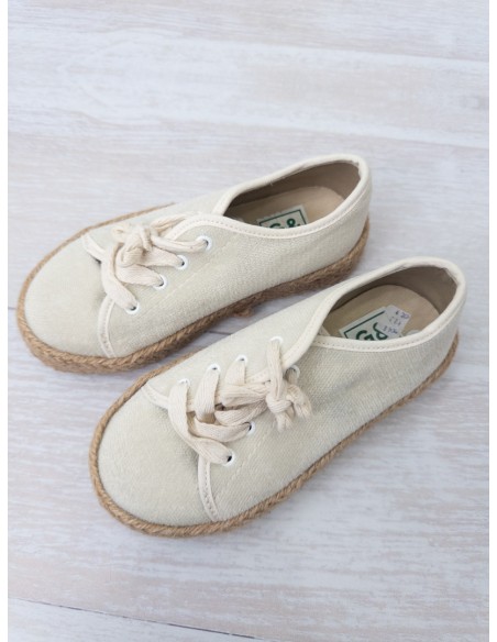 zapatos gamuza beige