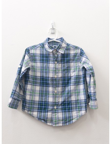 camisa rayas azules y verdes