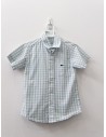 camisa cuadros blancos verdes y celestes