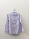 camisa manga larga lino lila