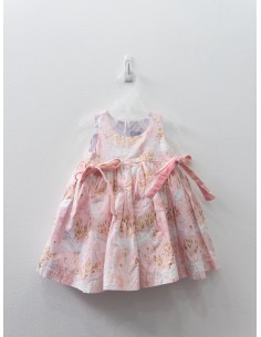 vestido rosado con unicornios
