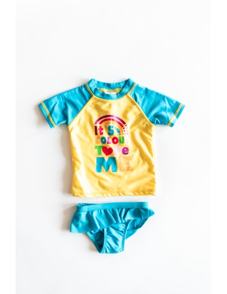 pantalon de baño amarillo