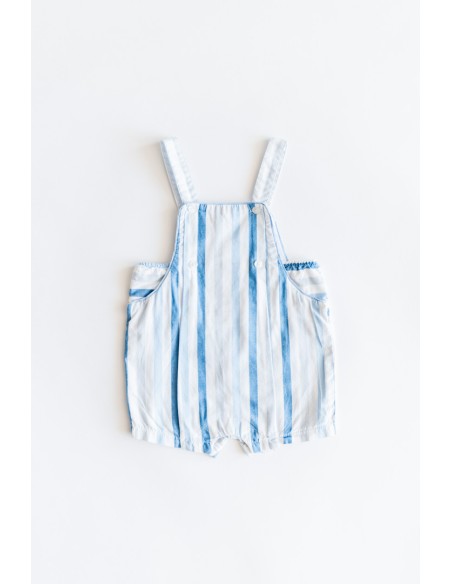 OVERALL DE RAYAS AZULES Y CELESTES