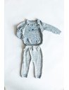 PIJAMA GRIS DE GATO