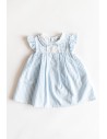 VESTIDO RAYAS CELESTES