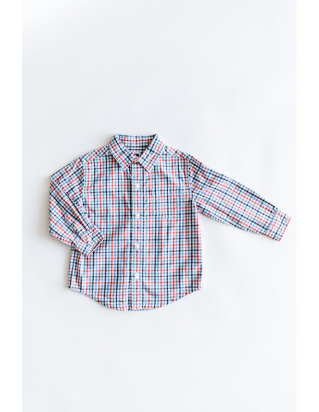 CAMISA CUADROS ROJOS AZULES