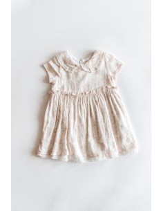 vestidos blanco con flores rosadas