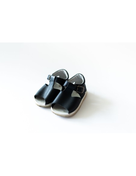 sandalias azul oscuro