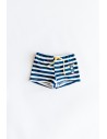 short pantalon de baño rayas azules