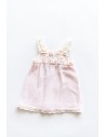 vestido de punto rosado