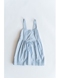 vestido rayas celestes