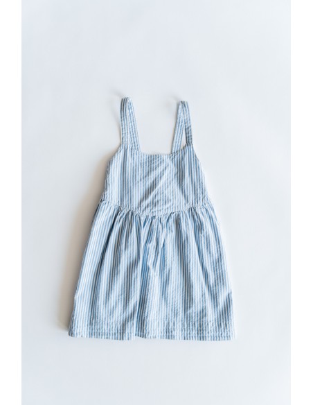 vestido rayas celestes