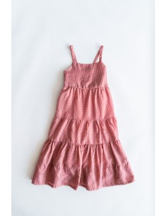 vestido cuadros rojos