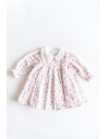 vestido manga larga rosa con flores