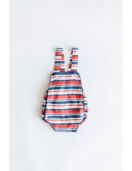 romper rayas rojas y azules