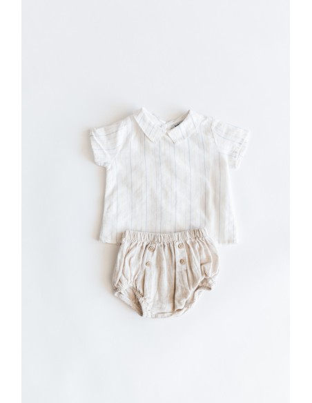 top beige rayas pasteles