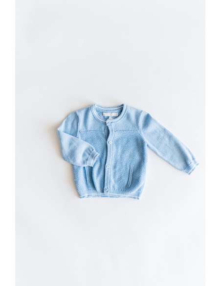 sweater tejido celeste